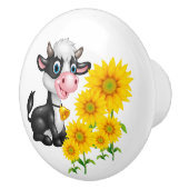 Bouton De Porte En Céramique Vache (Droite)