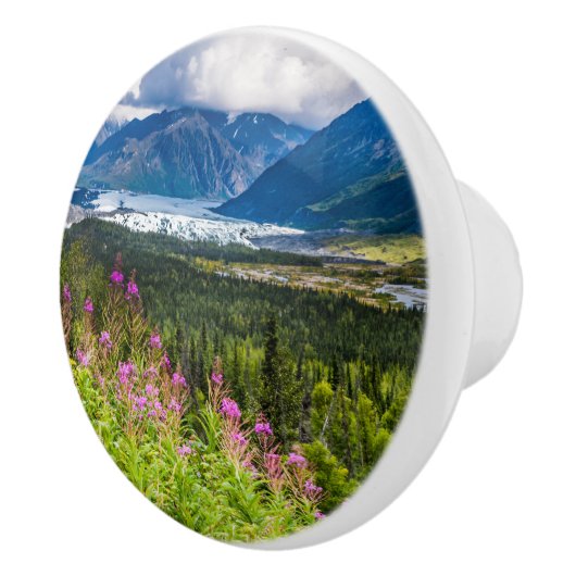 Bouton De Porte En Céramique Vallée de Matanuska, centre-sud de l'Alaska (Droite)