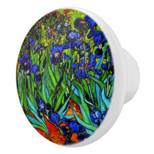 Bouton De Porte En Céramique Van Gogh - Irises