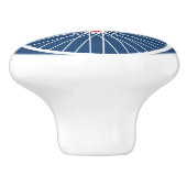 Bouton De Porte En Céramique Vélo rouge et blanc (Côté)