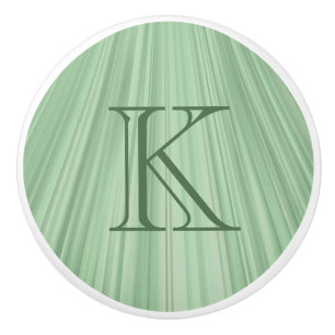 Bouton De Porte En Céramique Ventilateur vert