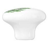 Bouton De Porte En Céramique Verdure botanique Ferme verte (Côté)