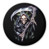 Bouton De Porte En Céramique Vient ici sinistre (Devant)