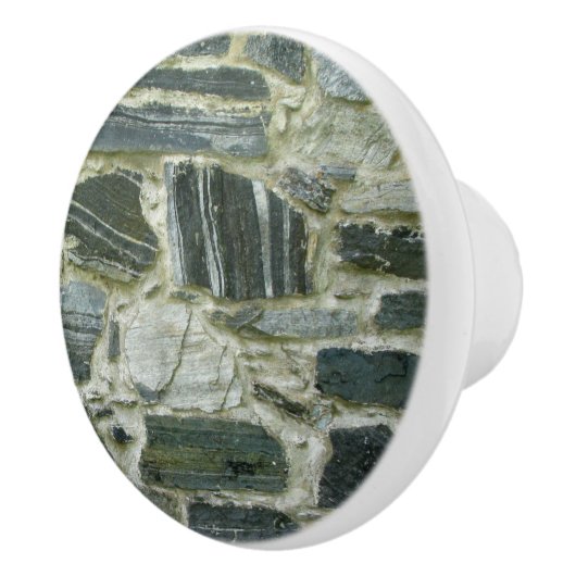 Bouton De Porte En Céramique Vieux mur en pierre de géologie (Droite)