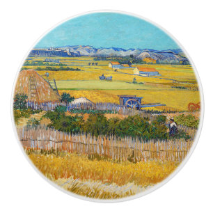 Bouton De Porte En Céramique Vincent van Gogh - Moisson à La Crau