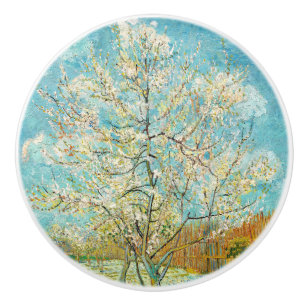 Bouton De Porte En Céramique Vincent van Gogh - Pêcher rose en fleurs