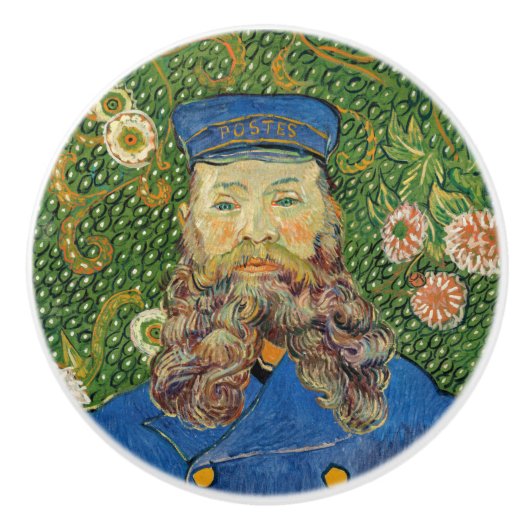 Bouton De Porte En Céramique Vincent Van Gogh - Postman Joseph Roulin (Devant)