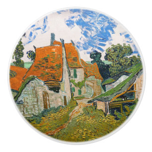 Bouton De Porte En Céramique Vincent van Gogh - Rue à Auvers-sur-Oise