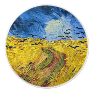 Bouton De Porte En Céramique Vincent van Gogh - Wheatfield with Crows