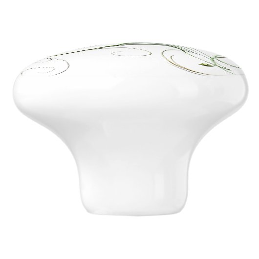 Bouton De Porte En Céramique Vins verts jaunes (Côté)