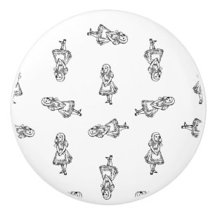 Bouton De Porte En Céramique Vintage Alice Alice au pays des merveilles COULEUR