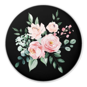 Bouton De Porte En Céramique Vintage brassard en céramique florale