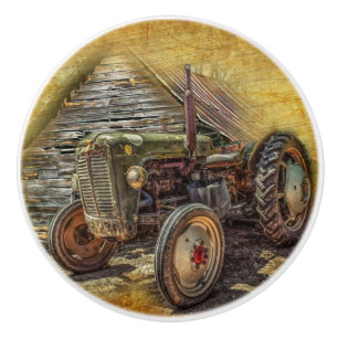 Bouton De Porte En Céramique Vintage Farm