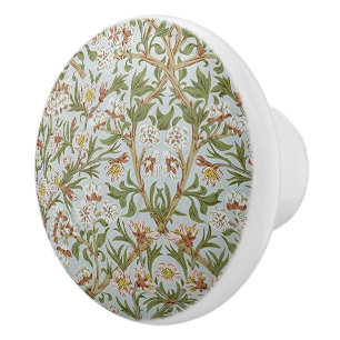 Bouton De Porte En Céramique Vintage William Morris Blossom