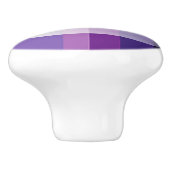 Bouton De Porte En Céramique Violet et blanc (Côté)
