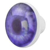 Bouton De Porte En Céramique Violet Eyeball (Droite)