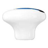 Bouton De Porte En Céramique Voiture de course bleue (Côté)