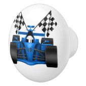 Bouton De Porte En Céramique Voiture de course bleue (Droite)