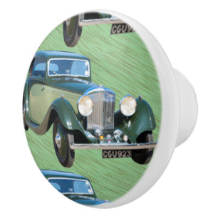 Bouton De Porte En Céramique Voiture Vintage