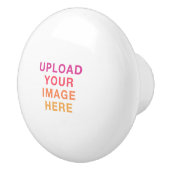 Bouton De Porte En Céramique Votre logo image pleine taille vide (Droite)