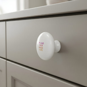 Bouton De Porte En Céramique Votre logo image pleine taille vide