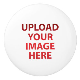 Bouton De Porte En Céramique Votre logo photo pleine taille