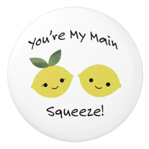 Bouton De Porte En Céramique Vous êtes Mes citrons de Squeeze