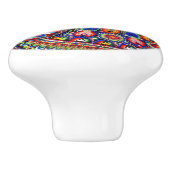 Bouton De Porte En Céramique Voyage tribal maya mexicain de Boho d'art d'Oaxaca (Côté)