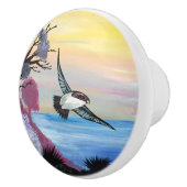 Bouton De Porte En Céramique Vue Oiseaux (Droite)