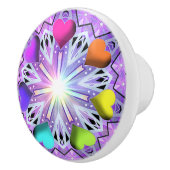 Bouton De Porte En Céramique W2 pourpre (Droite)