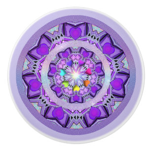 Bouton De Porte En Céramique W2 pourpre