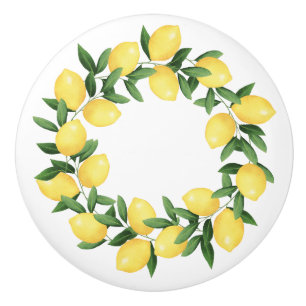 BOUTON DE PORTE EN CÉRAMIQUE WATERCOLOR LEMONS