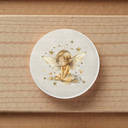 Bouton De Porte En Céramique Watercolor Whimsical Fairy