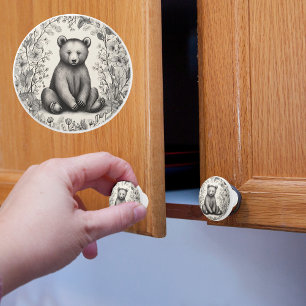 Bouton De Porte En Céramique Whimy Bear