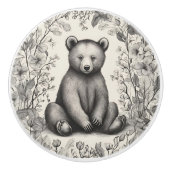 Bouton De Porte En Céramique Whimy Bear (Devant)