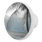 Bouton De Porte En Céramique White Palm Coconut Tree (Droite)