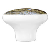 Bouton De Porte En Céramique Whitetail Deer Doe dans la forêt d'automne (Côté)