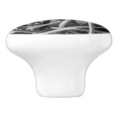 Bouton De Porte En Céramique Wicker Ball Rustic (Côté)