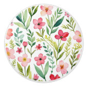 Bouton De Porte En Céramique Wildflower Meadow (Devant)