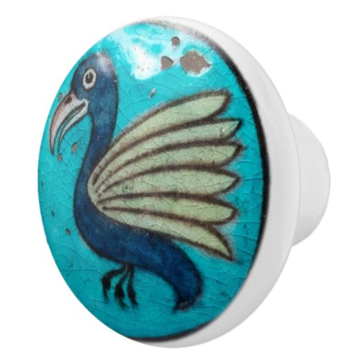 Bouton De Porte En Céramique William De Morgan Dragon Ceramic Knob (Droite)