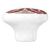 Bouton De Porte En Céramique William De Morgan Red Griffins Ceramic Pull (Côté)