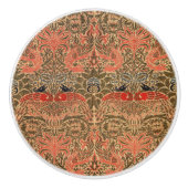 Bouton De Porte En Céramique William * Morris Dragon et Peacock Ceramic Knob (Devant)
