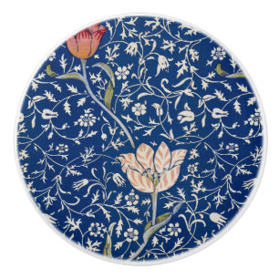 Bouton De Porte En Céramique William Morris Motif Medway