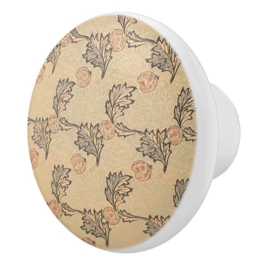 Bouton De Porte En Céramique William * Morris Pommes et feuillage (Droite)