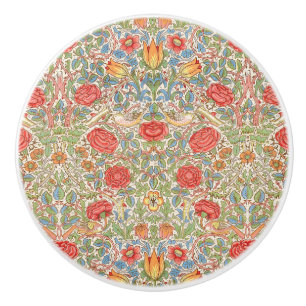 Bouton De Porte En Céramique William Morris "Rose"