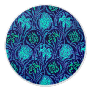 Bouton De Porte En Céramique William Morris "Tulipe et Lys" 2