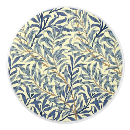 Bouton De Porte En Céramique William Morris "Willow Bough" 4 (Devant)
