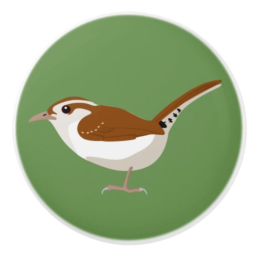 Bouton De Porte En Céramique Wren (Devant)