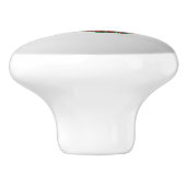 Bouton De Porte En Céramique Yin Yang Lizards Argent (Côté)