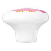 Bouton de porte rose de hibou (Côté)